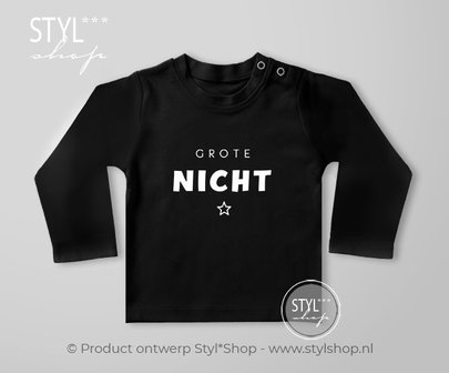 Grote nicht shirt t shirt zwanger ik word grote zus