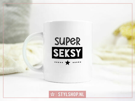 super sexy seksy frysk fries kadootje kado mok super mok mokken beroep werk boss grappig grappige mok cadeau mok met tekst 