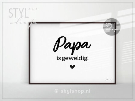 vaderdag gratis poster papa