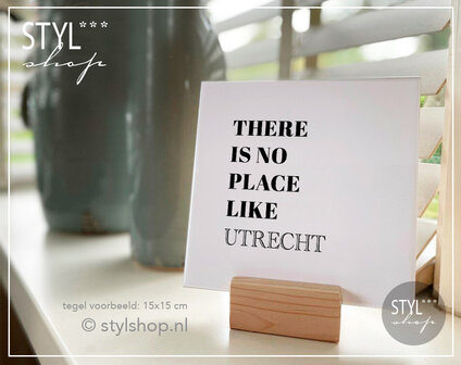 Tegeltje there is no place like eigen woonplaats plaatsnaam gepersonaliseerd uniek tegel &nbsp;woondecoratie trendy bestselle