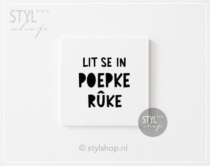 Fries tegeltje wc grappig lit se in poepke ruke  Fries tegeltje Frysk&nbsp;woondecoratie trendy bestseller