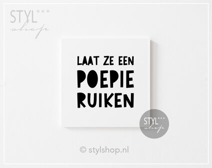 Tegeltje wc grappig laat ze een poepie ruiken  Fries tegeltje Frysk&nbsp;woondecoratie trendy bestseller