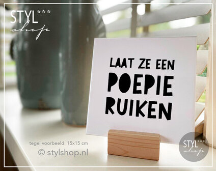 Tegeltje wc grappig laat ze een poepie ruiken  Fries tegeltje Frysk&nbsp;woondecoratie trendy bestseller