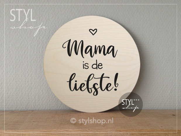 Muurcirkel Mama de liefste moederdag cadeau - Styl*Shop - Uniek en origineel kado Die vind je hier! Niet alleen Friese producten maar ook leuke kinderkamer musthaves!