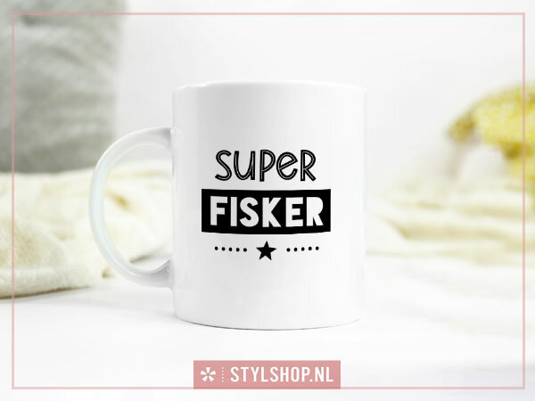 fisker fries kadootje kado friese mok super visser mok mokken cadeau mok met tekst 