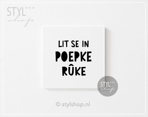 Fries tegeltje wc grappig lit se in poepke ruke  Fries tegeltje Frysk woondecoratie trendy bestseller