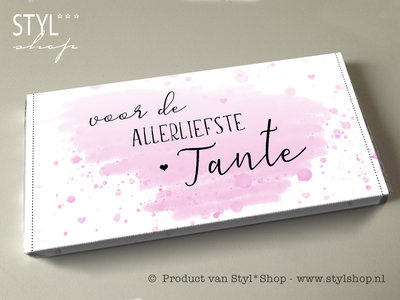 Beste Chocoladereep Voor de allerliefste tante - Styl*Shop - Uniek en BR-01